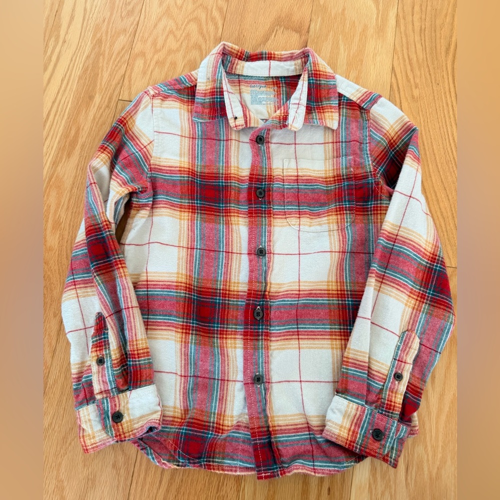 Boy’s flannel button up shirt